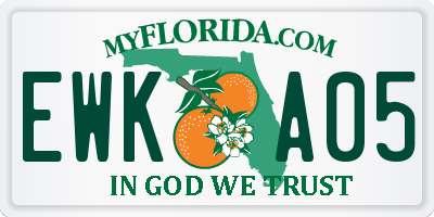 FL license plate EWKA05