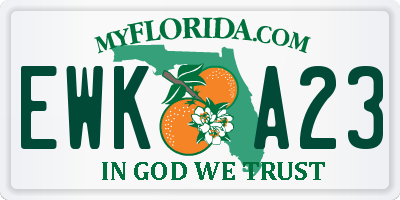 FL license plate EWKA23