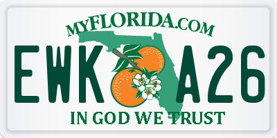 FL license plate EWKA26
