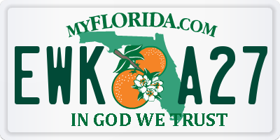 FL license plate EWKA27