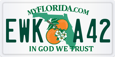 FL license plate EWKA42