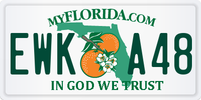 FL license plate EWKA48