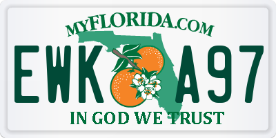 FL license plate EWKA97