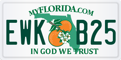 FL license plate EWKB25