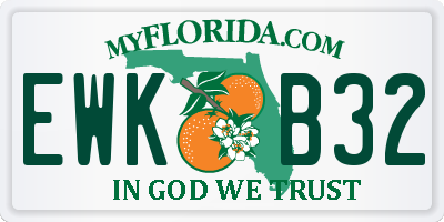 FL license plate EWKB32