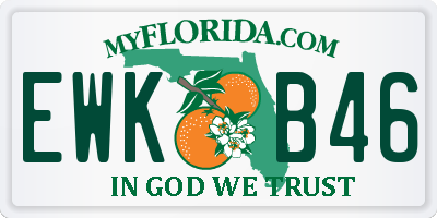 FL license plate EWKB46