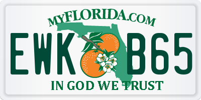 FL license plate EWKB65