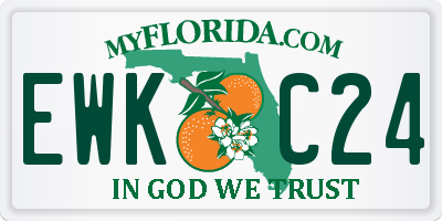 FL license plate EWKC24