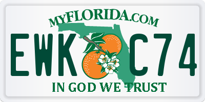 FL license plate EWKC74