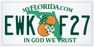 FL license plate EWKF27