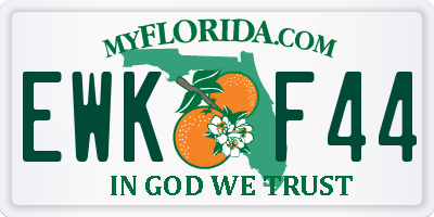 FL license plate EWKF44