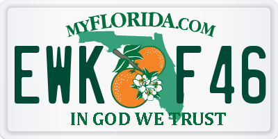 FL license plate EWKF46