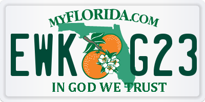 FL license plate EWKG23