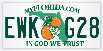 FL license plate EWKG28
