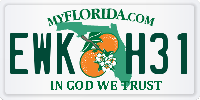 FL license plate EWKH31