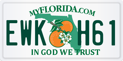 FL license plate EWKH61