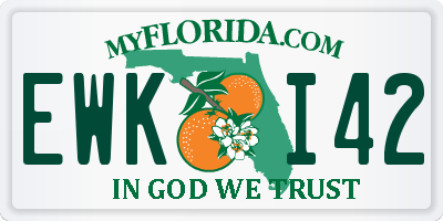 FL license plate EWKI42