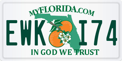 FL license plate EWKI74