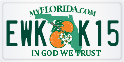 FL license plate EWKK15