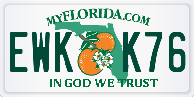 FL license plate EWKK76