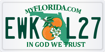 FL license plate EWKL27