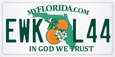 FL license plate EWKL44