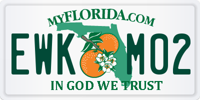 FL license plate EWKM02
