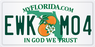 FL license plate EWKM04
