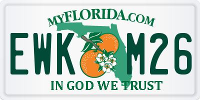 FL license plate EWKM26