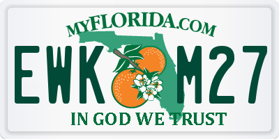 FL license plate EWKM27