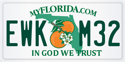 FL license plate EWKM32