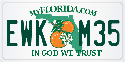 FL license plate EWKM35
