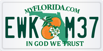 FL license plate EWKM37