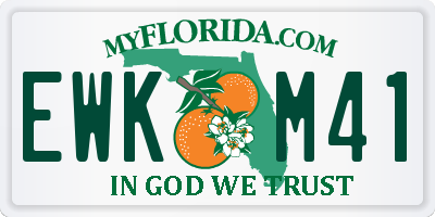 FL license plate EWKM41
