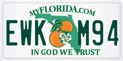 FL license plate EWKM94