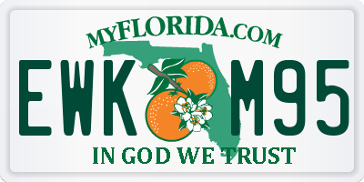 FL license plate EWKM95