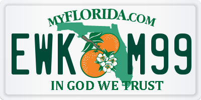 FL license plate EWKM99