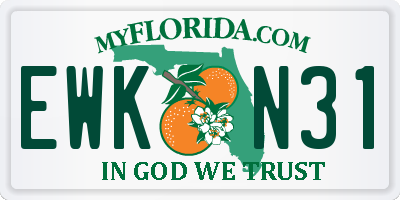 FL license plate EWKN31