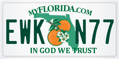 FL license plate EWKN77