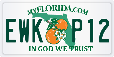 FL license plate EWKP12