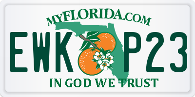 FL license plate EWKP23