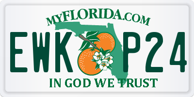 FL license plate EWKP24