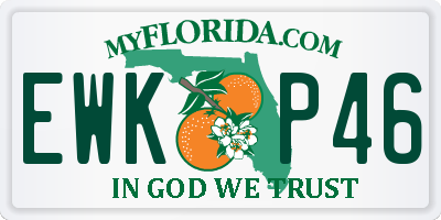 FL license plate EWKP46