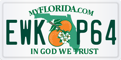 FL license plate EWKP64