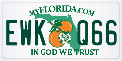 FL license plate EWKQ66