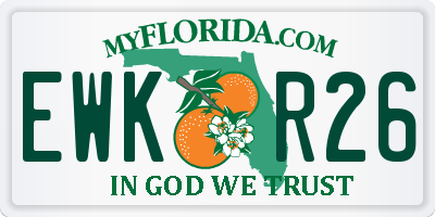 FL license plate EWKR26