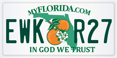 FL license plate EWKR27