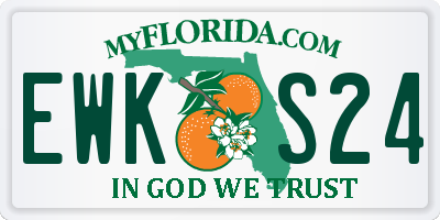 FL license plate EWKS24