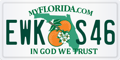 FL license plate EWKS46