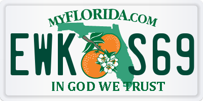 FL license plate EWKS69